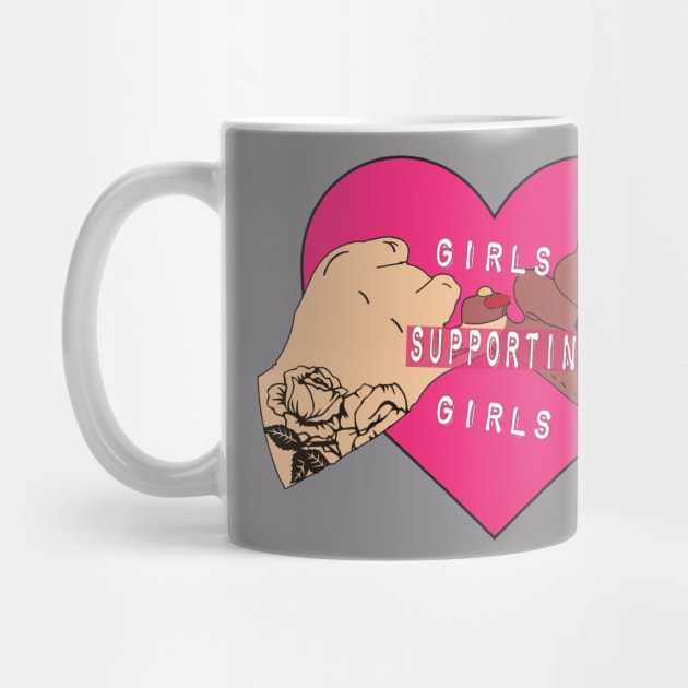 girls supporting girls by bratshirt